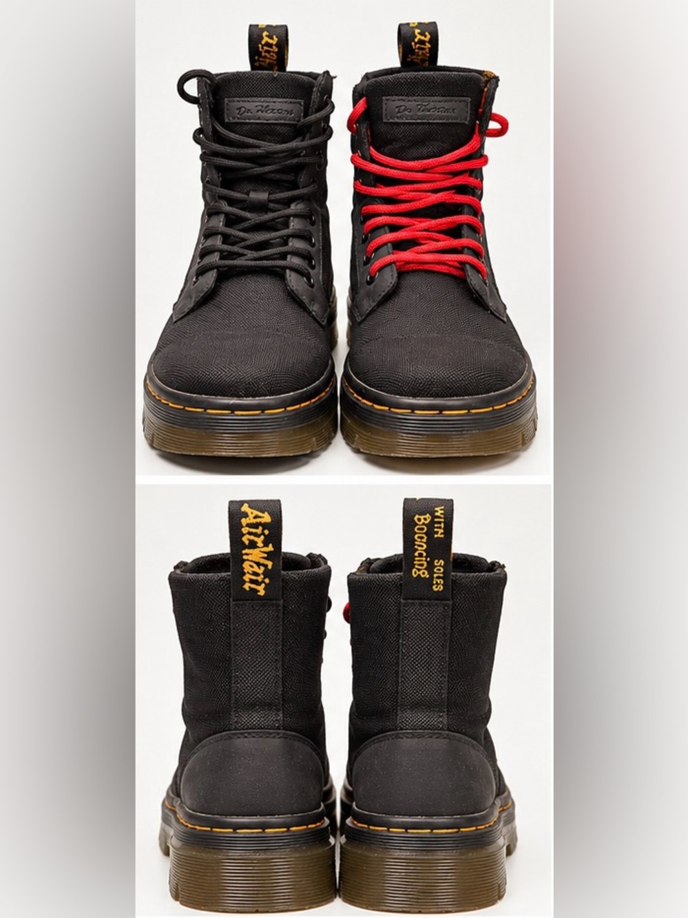 Dr. Martens Combs 8-Eye Black Combat Boots Women’s 8 / Men’s 7